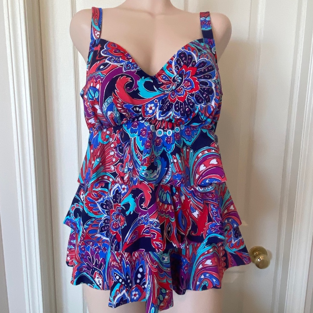 One piece swimsuit, like new size 14